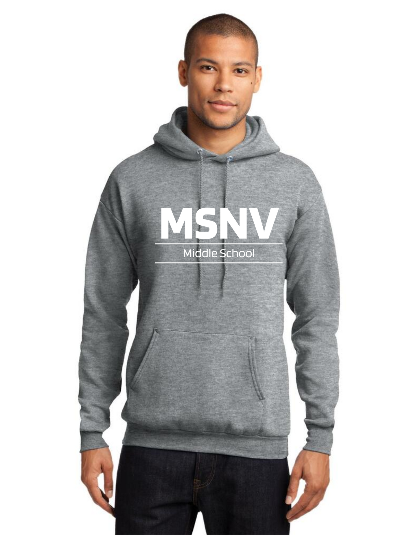 MIDDLE SCHOOL Hoodie - Athletic Grey