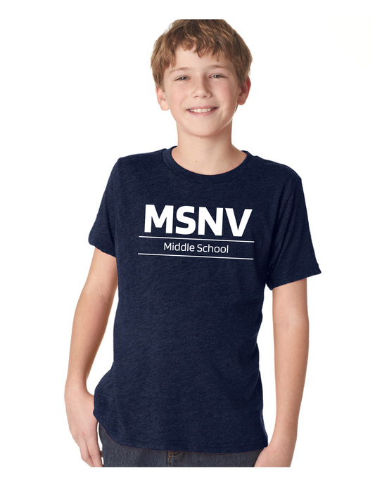 MIDDLE SCHOOL T-SHIRT - Vintage Navy