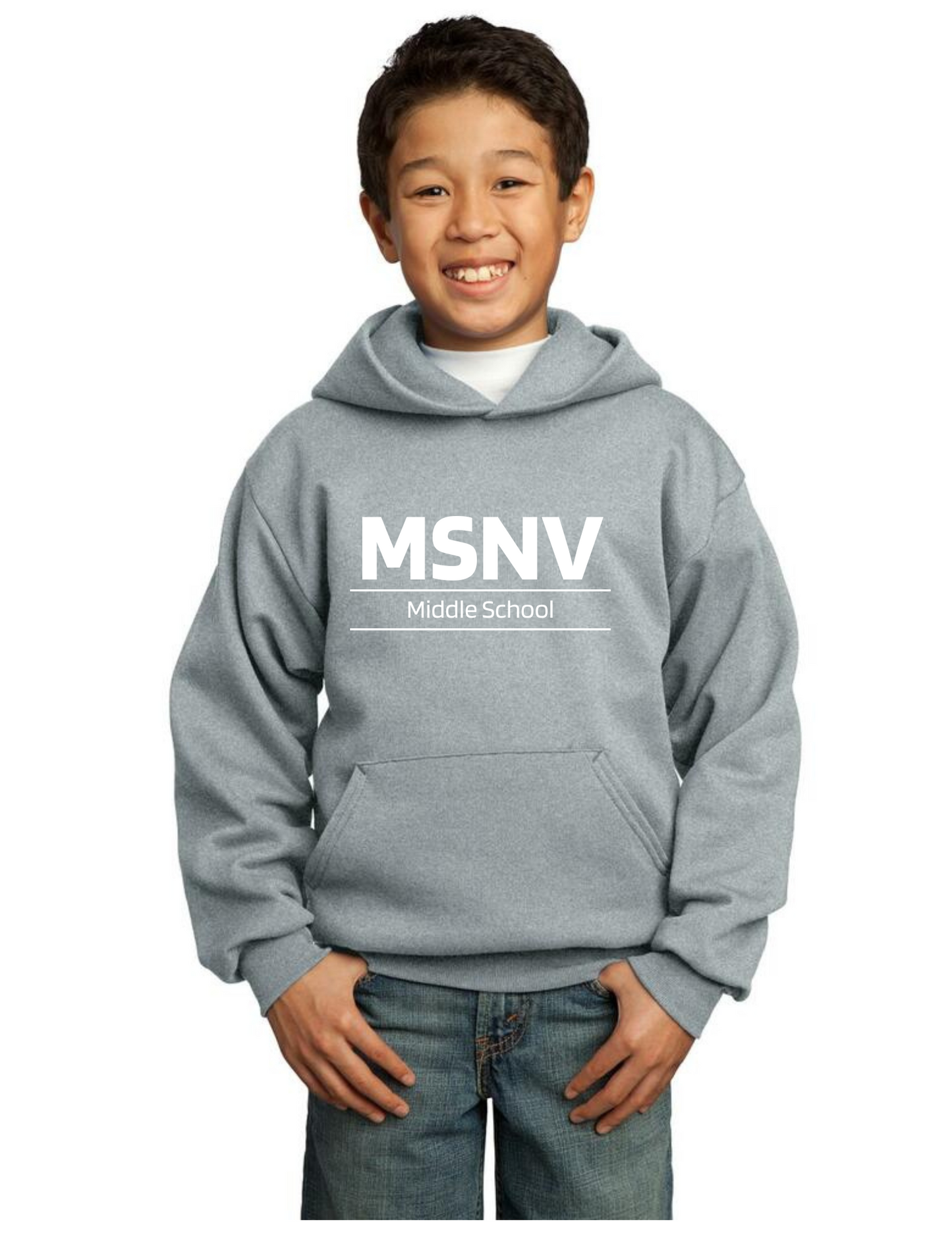 MIDDLE SCHOOL Hoodie - Athletic Grey